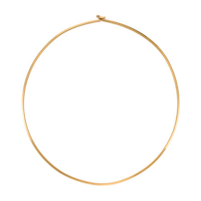 14K GOLD WIRE COLLAR NECKLACE