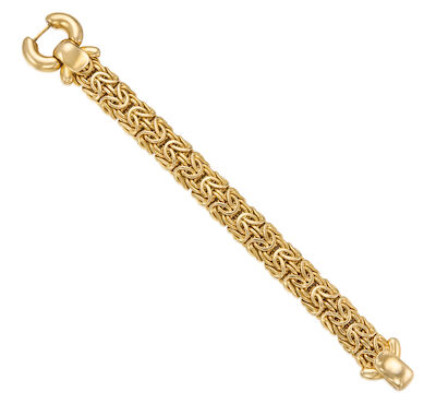 14K GOLD BUCKLE BRACELET