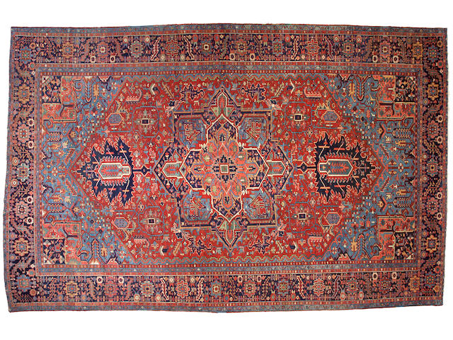 A Heriz carpet Northwest Persia, Size approximately 12ft 2in x 19ft 2in