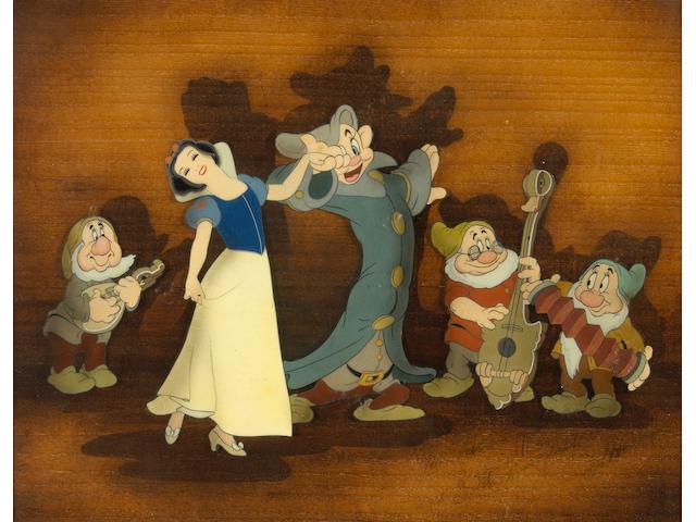 A Walt Disney celluloid from "Snow White and the Seven Dwarfs"