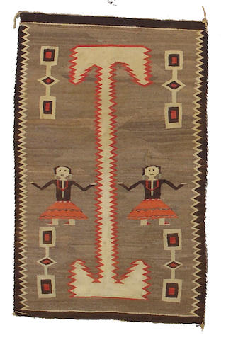 Bonhams : A Navajo pictorial rug, 4ft 9in x 3ft