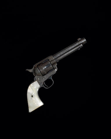An historic factory engraved Colt single action army revolver carried by Bob Dalton when he was killed at the Coffeyville raid