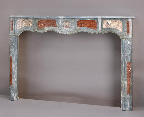 A good Louis XV marble fire surround
