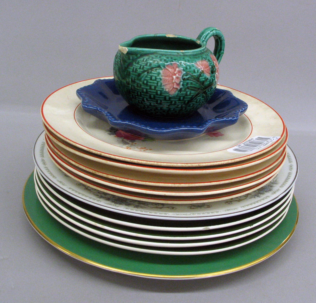 A large assembled grouping of ceramics