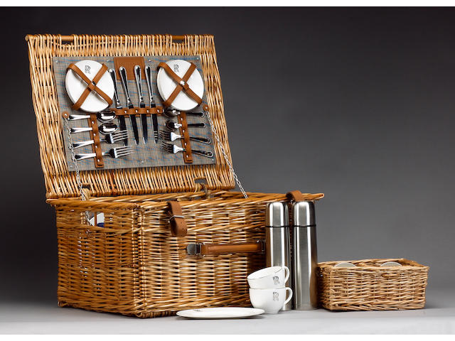 A Rolls Royce 4-person picnic basket, by W Gadsby & Son,