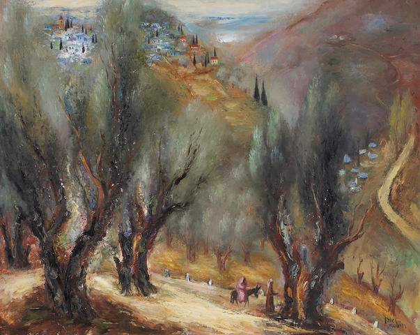Reuven Rubin (Israeli, 1893-1974) Road to Galilee 29 x 37in (74 x 94cm)