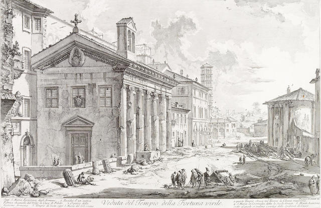 Giovanni Battista Piranesi; Veduta del Tempio della Fortuna virile..., from Vedute di Roma;