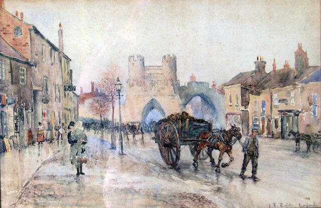 Bonhams : Edward Frederick Ertz (American 1862 1954) A busy street Bonhams : Edward Frederick Ertz (American 1862 1954) A busy street