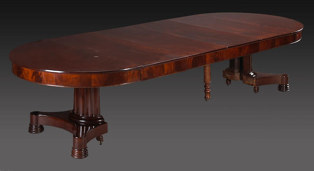 A Charles X mahogany banquet table