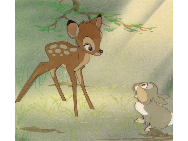 A Walt Disney celluloid from "Bambi"