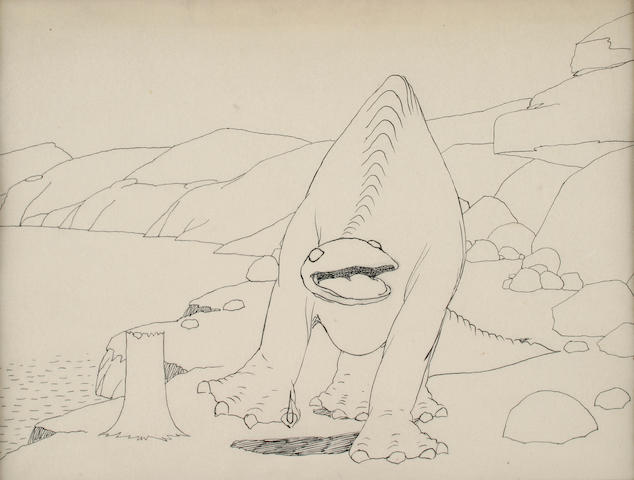 Bonhams : A Winsor McCay animation drawing from “Gertie the Dinosaur”