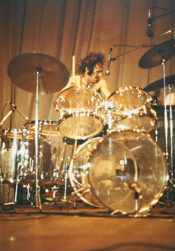 The world's first acrylic drum kit -- Iron Butterfly