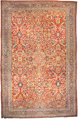 A Sultanabad carpet Central Persia, Size approximately 18ft 7in x 11ft 9in