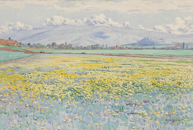 Gunnar Widforss (1879-1934) A Field of Wildflowers, 1914 sight 12 x 16in