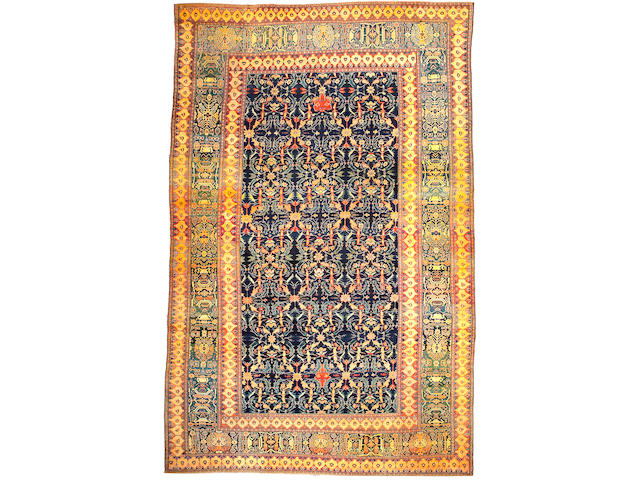 A Senneh carpet Central Persia, Size approximately 16ft 1in x 10ft 3in