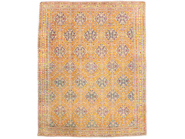 An Agra carpet India, Size approximately 12ft 6in x 9ft 11in