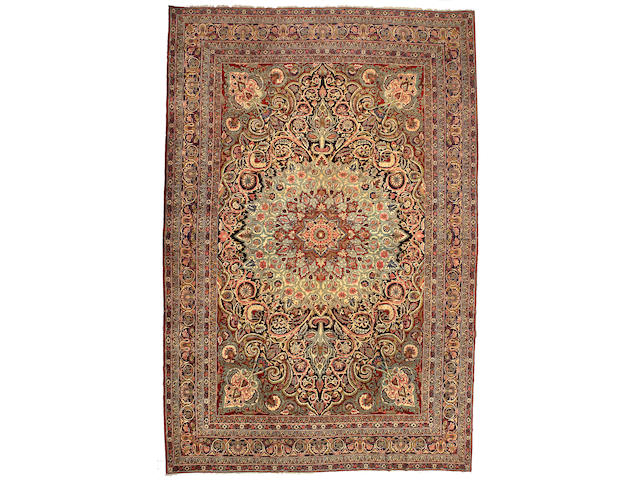 A Kerman Carpet Size approximately 13ft x 19ft 5in