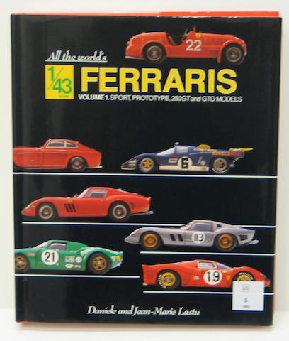 Hardbound book, Jean Marie and Daniele Lastu: All The Worlds 1/43 Ferrari's, Volume 1, Prototype 250GT and GTO Models, 1992,