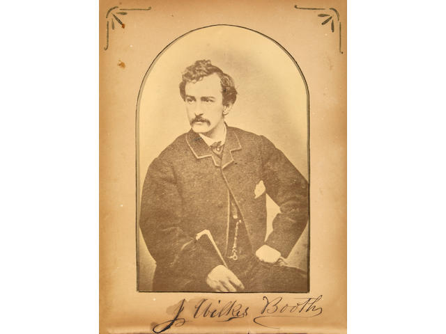 BOOTH, JOHN WILKES.  1838-1865.