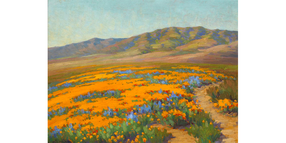 John Marshall Gamble (1863-1957) Spring Flowers, Antelope Valley, 1923 18 x 24in