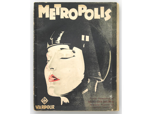A program from "Metropolis" inscribed by Fritz Lang to Forrest J. Ackerman