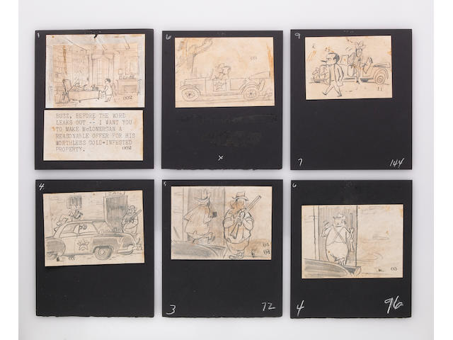 Original Storyboards for Animation Version of "Finian's Rainbow"