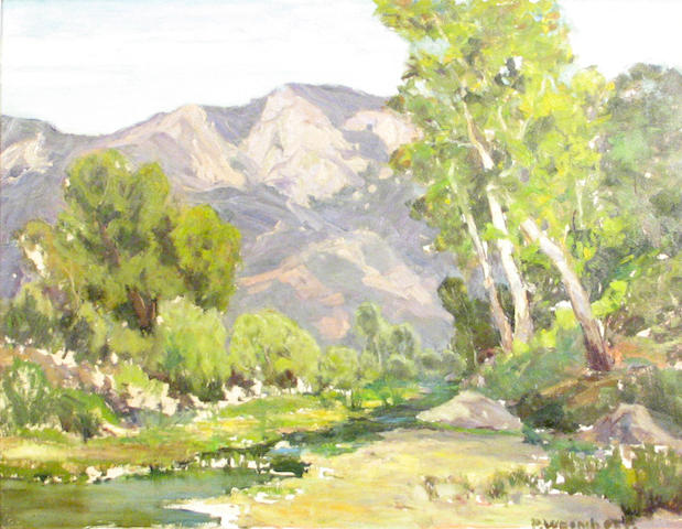 Paul Weindorf (American 1887-1965) A Southern California Landscape 24 x 30in