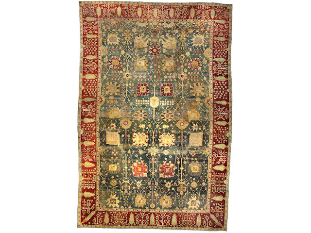 An Agra carpet India size approximately 13ft 2in x 19ft