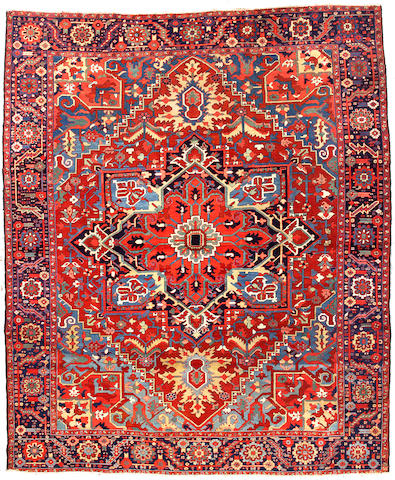 A Heriz carpet Northwest Persia size approximately 10ft 4in x 12ft 7in