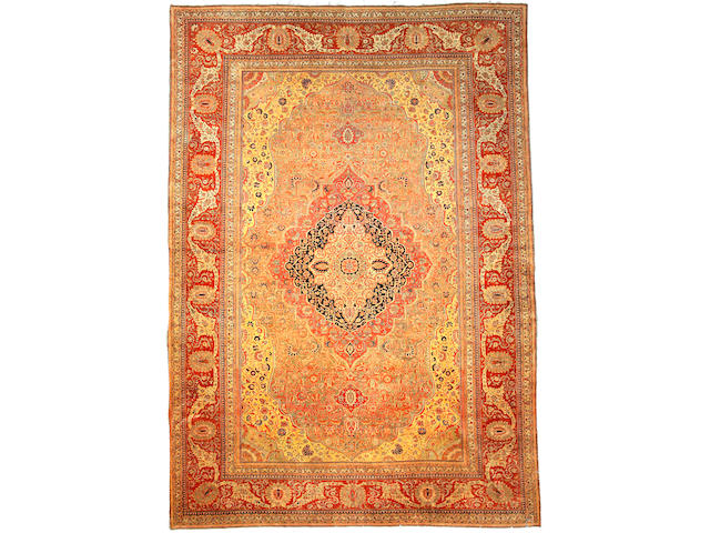 A Mohtasham Kashan carpet Central Persia size approximately 15ft 6in x 10ft 11in