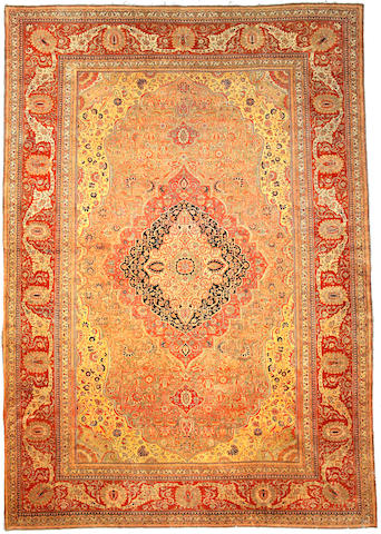 A Mohtasham Kashan carpet Central Persia size approximately 15ft 6in x 10ft 11in