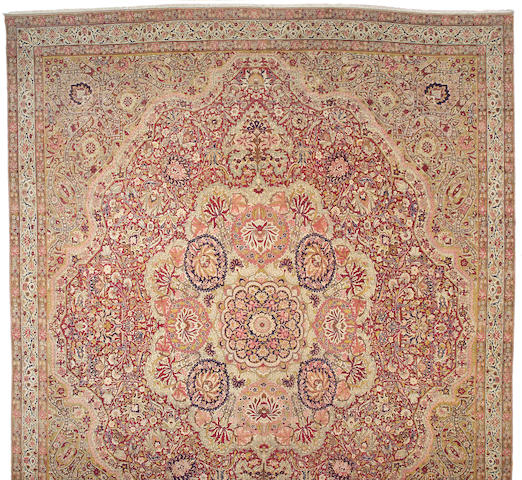 A Lavar Kerman carpet South Central Persia size approximately 15ft 5in x 19ft 2in