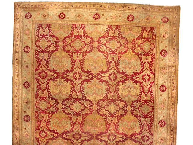 An Oushak carpet West Anatolia size approximately 15ft 1in x 26ft