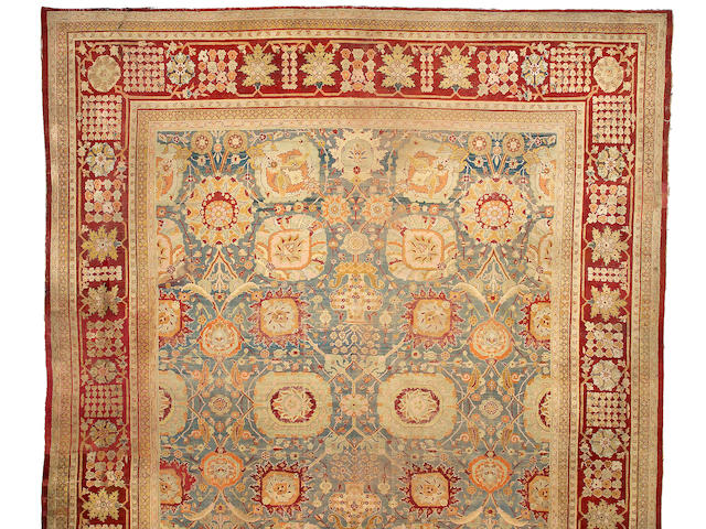 An Agra carpet India size approximately 15ft x 18ft