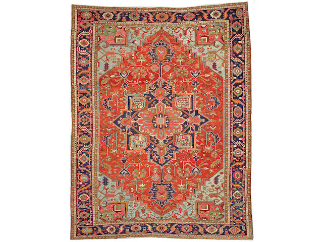 A Heriz carpet Northwest Persia size approximately 11ft 9in x 15ft 3in