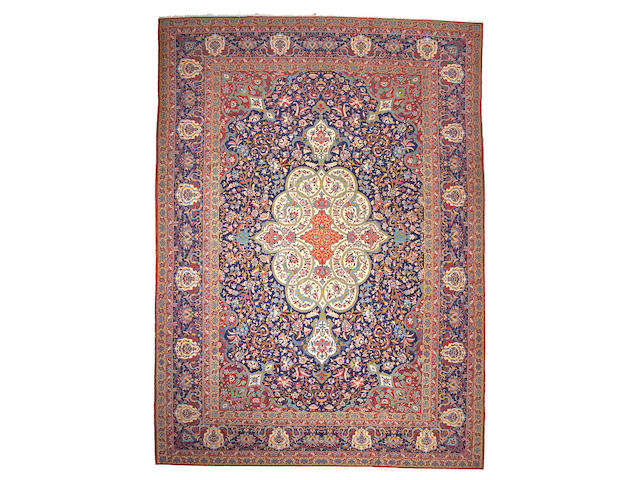An Isphahan (Shoreshie) carpet South Central Perisa size approximately 11ft 9in x 16ft 4in