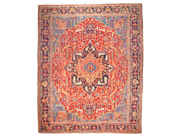 A Heriz carpet Northwest Persia size approximately 11ft 5in x 14ft 4in