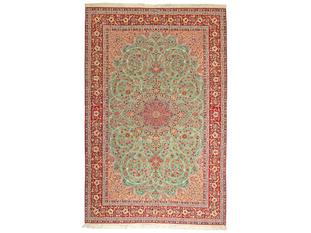 An Isphahan (Khordazad) carpet South Central Persia size approximately 7ft x 10ft 9in