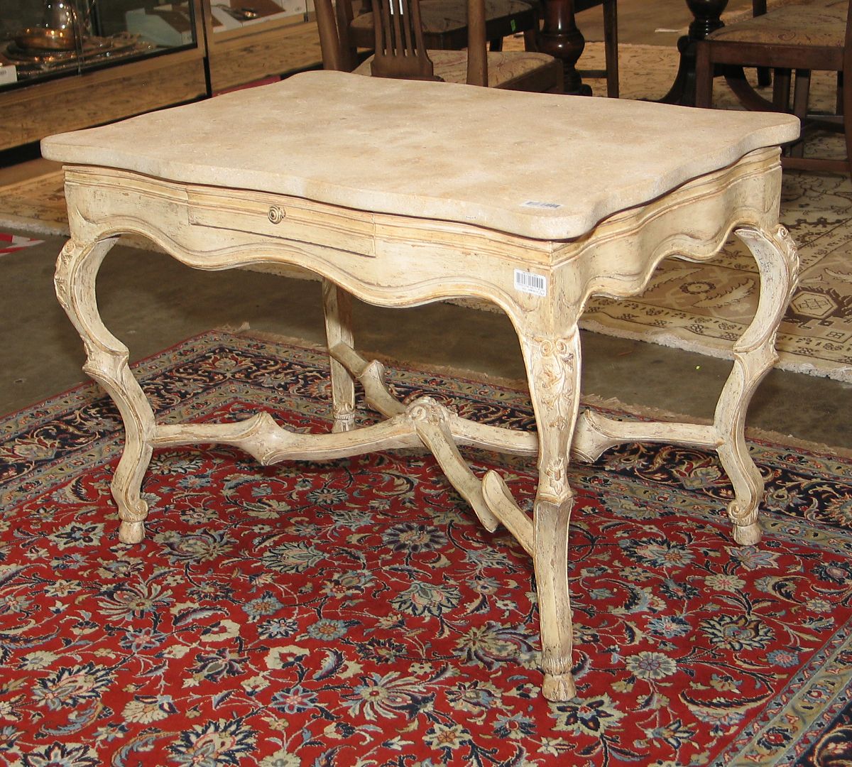 A Rococo style painted table