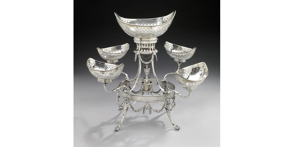George III Silver Epergne by Robert Hennell