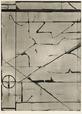 Richard Diebenkorn (1922-1993) Halo Aquatint and drypoint, 1978, on Rives wove paper, initialled, dated and numbered 29/35 in pencil, published by Crown Point Press, San Francisco, with their blindstamp, the full sheet, in very good conditionSheet 898 x 660mm. (35 1/4 x 26in.)