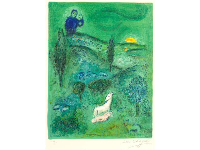 Marc Chagall; Lamon Discovers Daphnis, from Daphnis and Chlo&#233;;