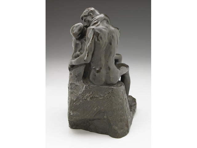 Auguste Rodin (French, 1840-1917) Le baiser, 1886/1943 (fourth reduction or little model) 9 7/8 x 6 1/8 x 6in (25.1 x 15.5 x 15.2cm)