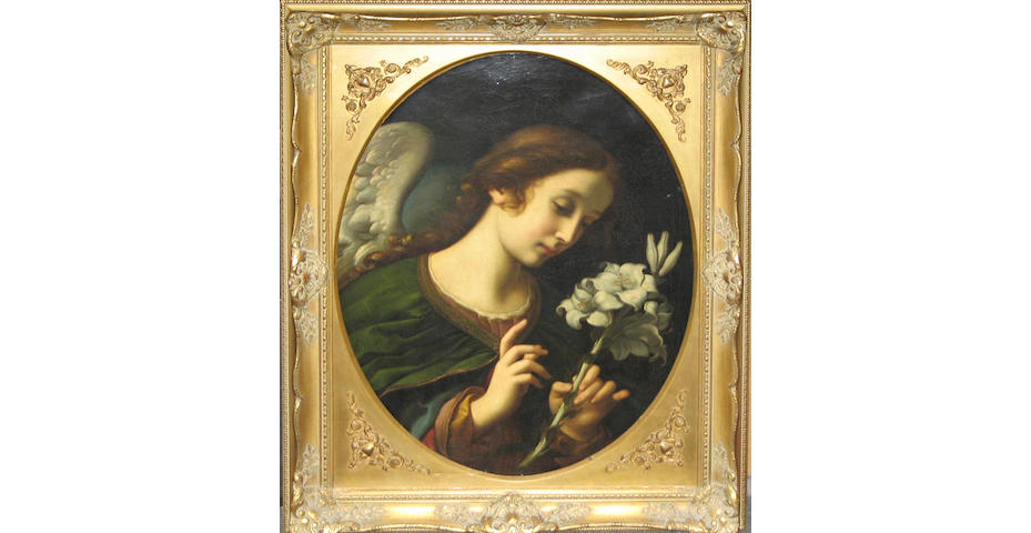 After Carlo Dolci   The angel of the annunciation, Archangel Gabriel 28 1/4 x 22in