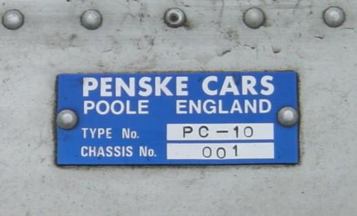 The ex-Penske Racing,1982 Penske PC10 Indy Car  Chassis no. 001