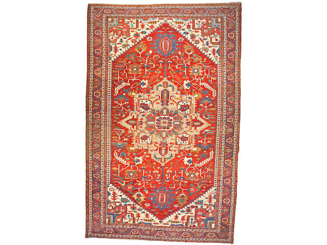 A Serapi carpet Northwest Persia, size approximately 12ft. 3in. x 19ft.
