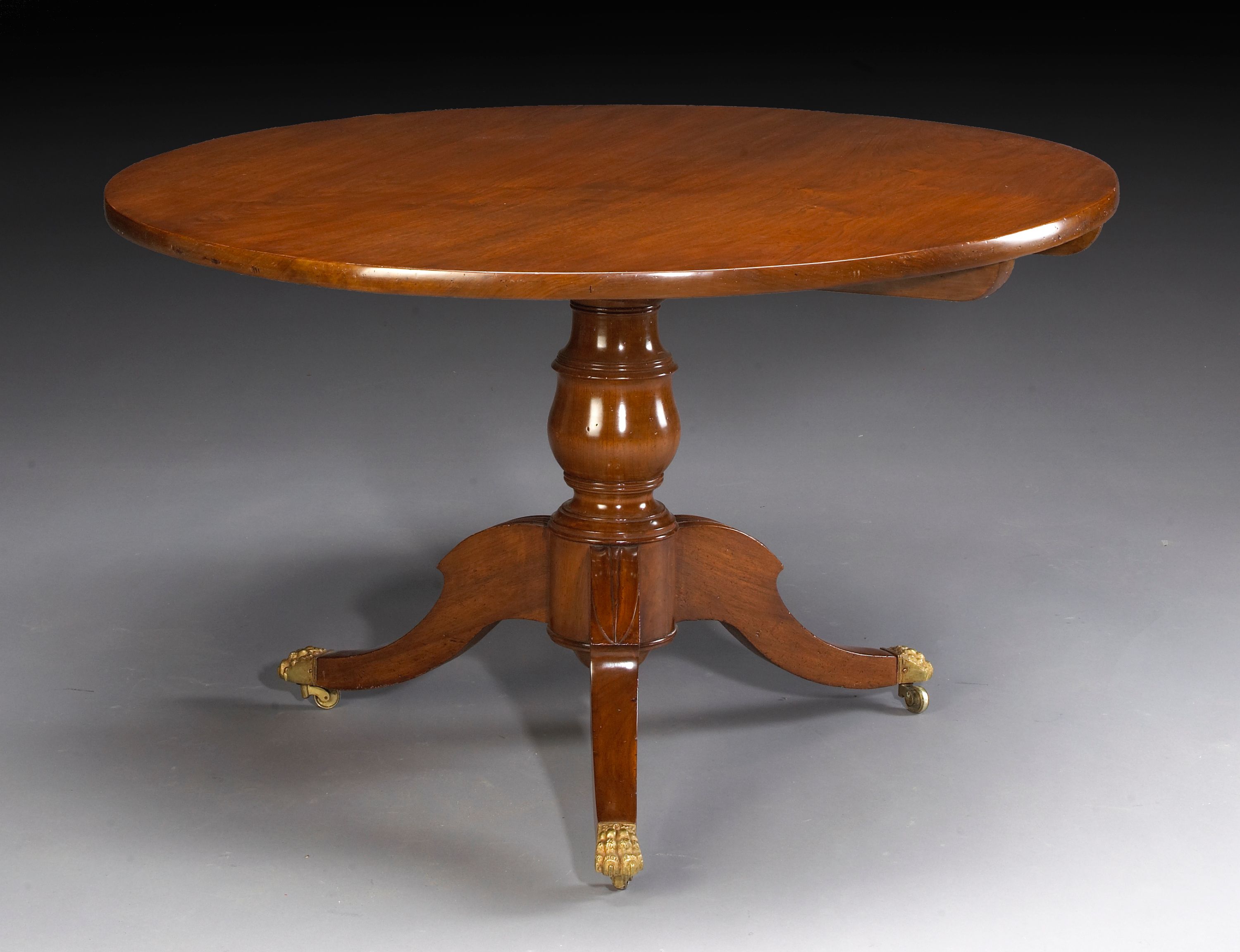A Regency mahogany breakfast table