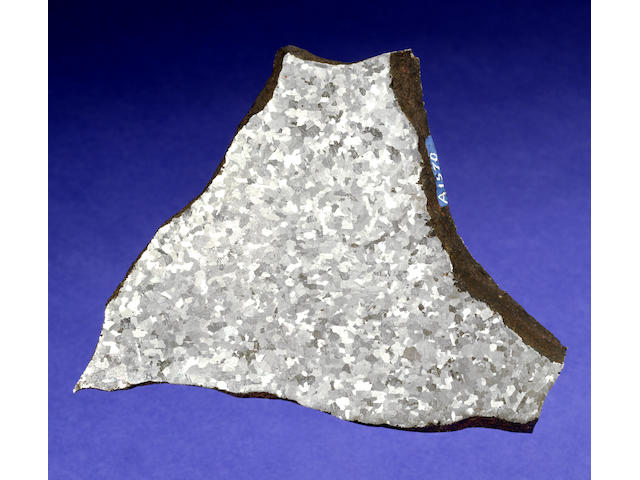 Willamette Meteorite &#151; Complete slice of an Internal Pedestal