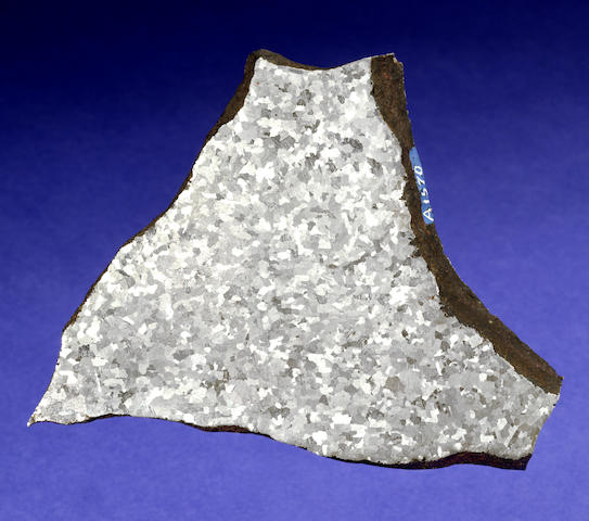 Willamette Meteorite &#8212; Complete slice of an Internal Pedestal