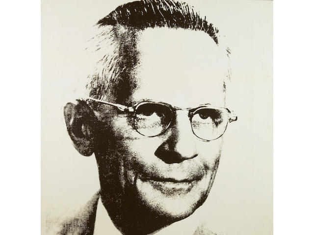 Andy Warhol (American, 1928-1987) American Man (Portrait of Watson Powell), 1964 16 x 16in (40.6 x 40.6cm)